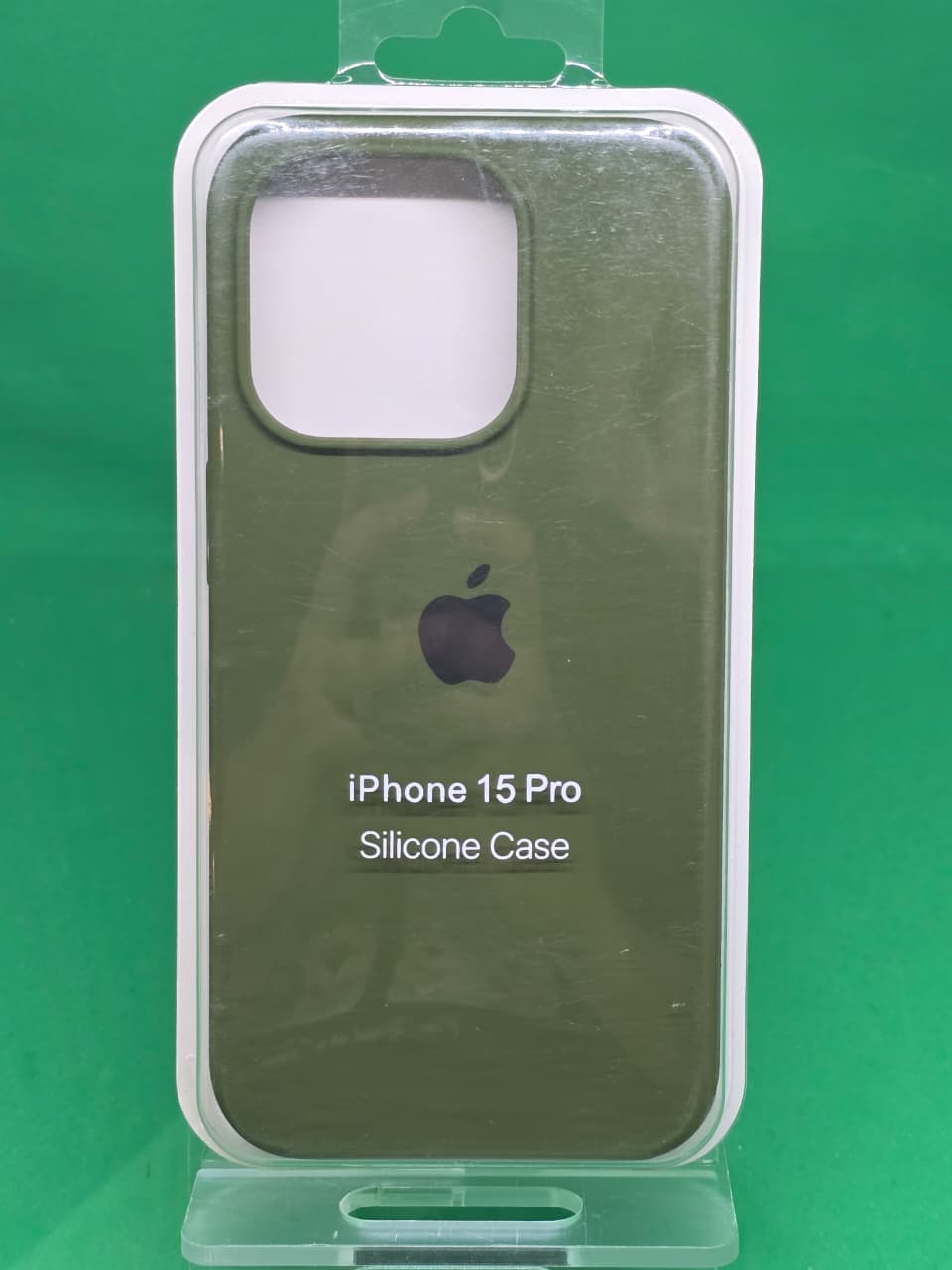 Coque Silicone (Soft Touch) iPhone 15 Pro Vert